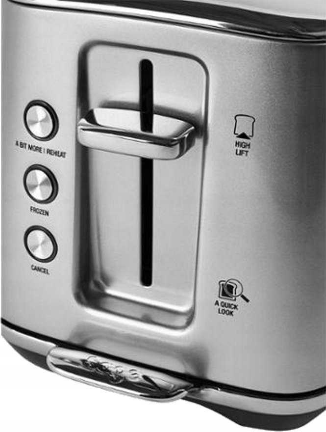 Skrudintuvas Sage the Toast Select Luxe 2 slice(s) 1000 W Juodas, Nerūdijantis plienas