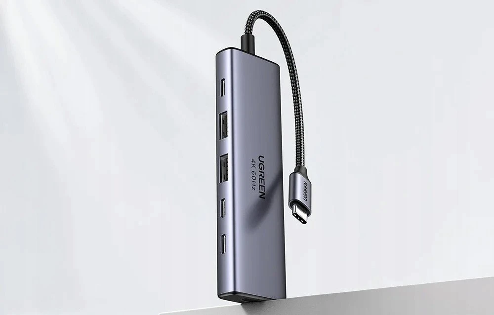 Hub USB-C Ugreen CM511, HDMI 4K 60Hz, 2x USB 3.2, 2x USB-C 3.2, PD