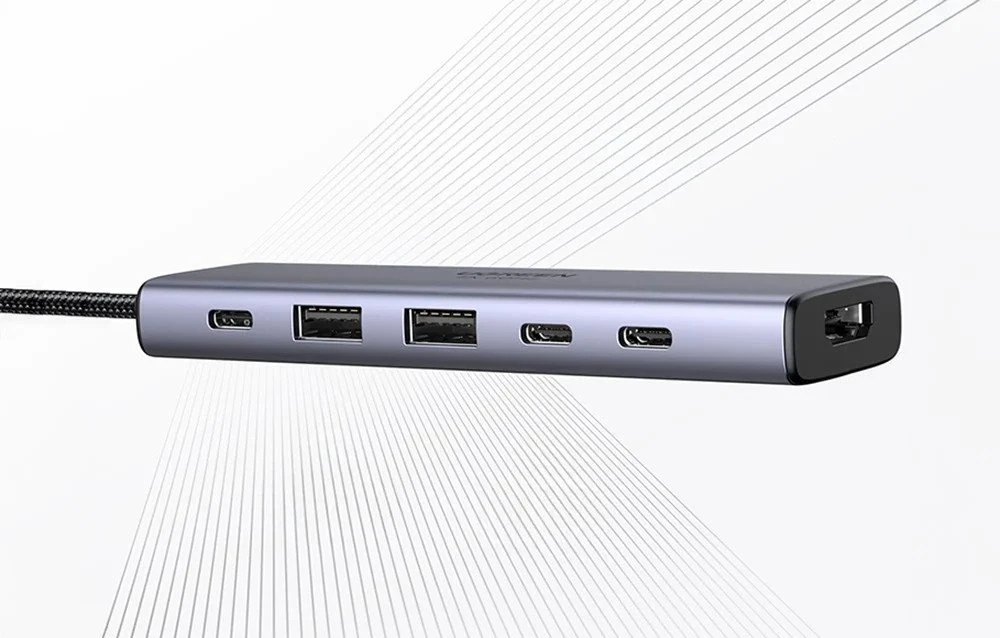 Hub USB-C Ugreen CM511, HDMI 4K 60Hz, 2x USB 3.2, 2x USB-C 3.2, PD