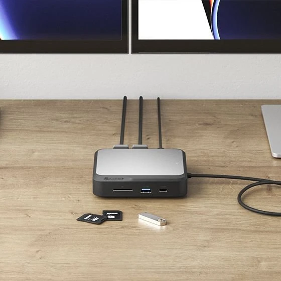 Šakotuvas Stacja/replikator Alogic UNIVERS DUAL DISPLAYPORT (DUCD2)
