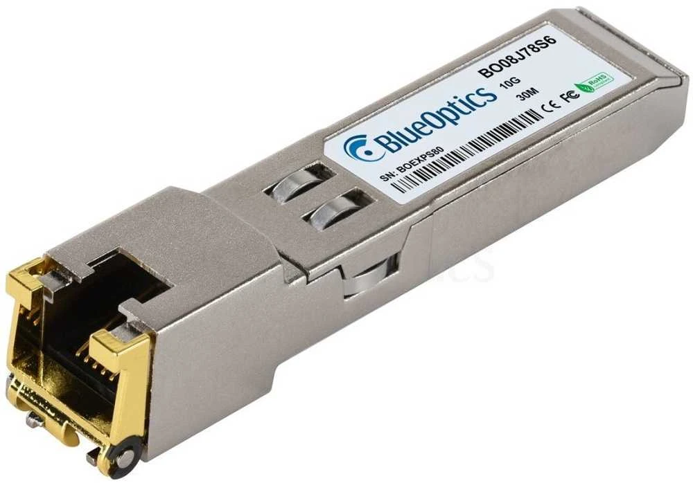 Šakotuvas „Blueoptics“ suderinamumas su „Extreme Network“ SFP+ RJ45 10Gb 10GBASE-T 30M