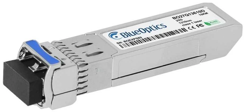 Šakotuvas Carruzzo BlueOptics JL486A tinklo siųstuvų-imtuvų modulis Optinis pluoštas 25000 Mbit/ai SFP28 1310 nm