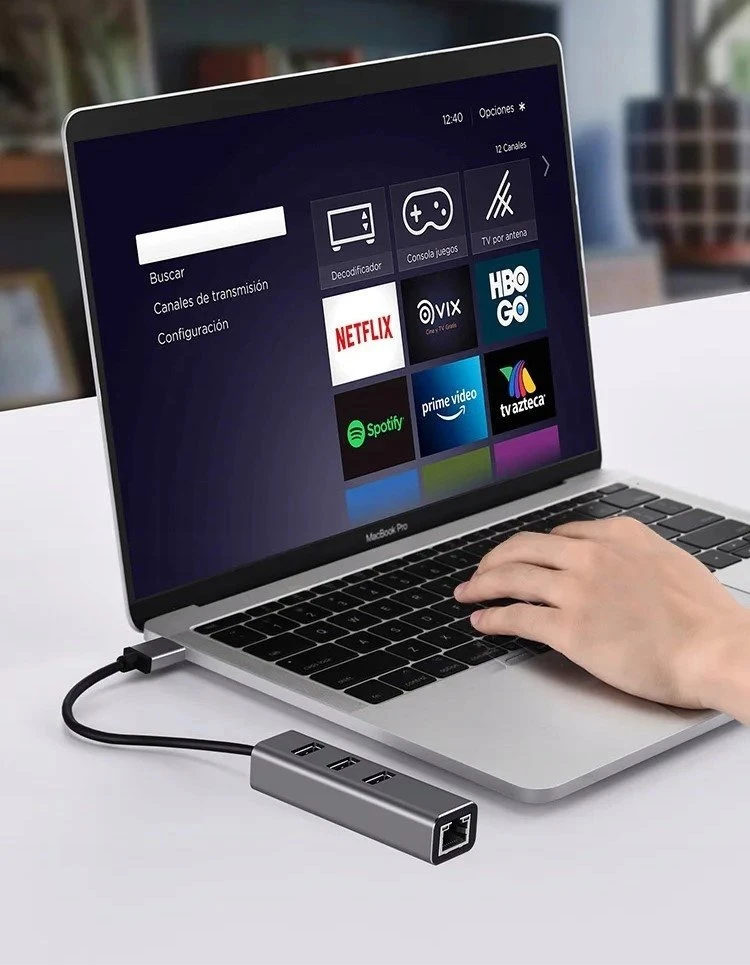 Šakotuvas Stotelė / replikatorius Bounn Adapteris 4 in 1 USB 3.1 (JL-C3103)