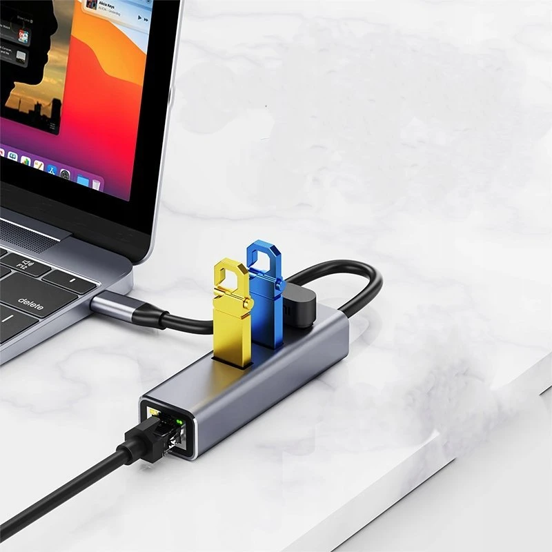 Šakotuvas Stotelė / replikatorius Bounn Adapteris 4 in 1 USB 3.1 (JL-C3103)