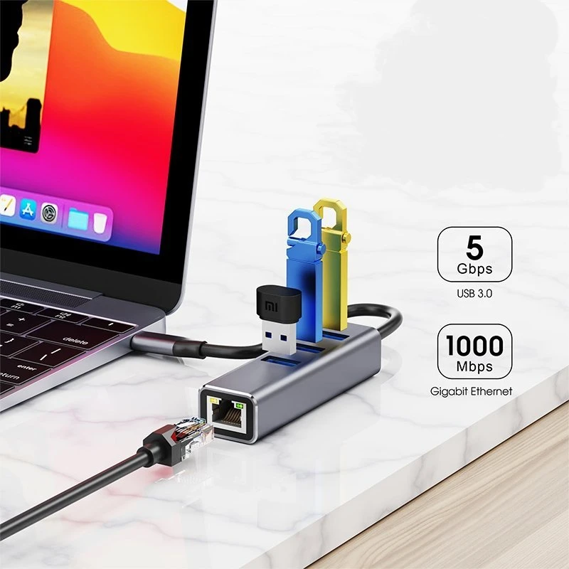 Šakotuvas Stotelė / replikatorius Bounn Adapteris 4 in 1 USB 3.1 (JL-C3103)