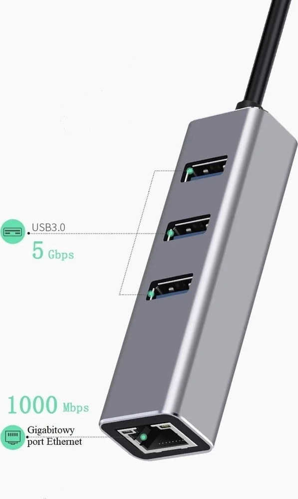 Šakotuvas Stotelė / replikatorius Bounn Adapteris 4 in 1 USB 3.1 (JL-C3103)