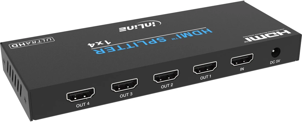 Šakotuvas C2G InLine® Vaizdo skirstytuvas, 1x4, HDMI 4K/60Hz