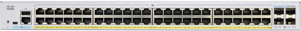 Šakotuvas Cisco Cisco switch CBS350-48FP-4G, 48xGbE RJ45, 4xSFP, PoE+, 740W - REFRESH (Atnaujinta)