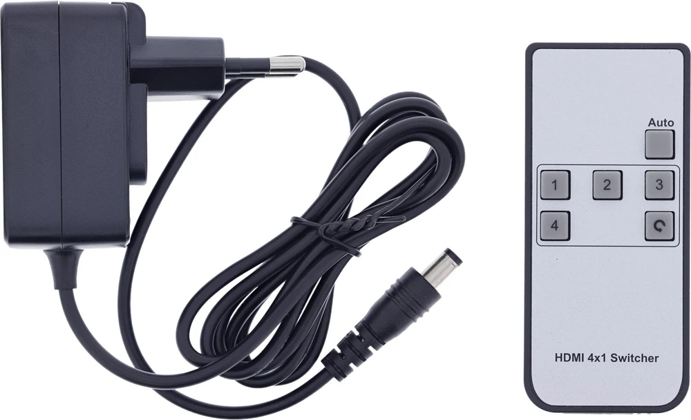 Šakotuvas „Club 3D Inline HDMI“ jungiklis – 4 padėčių – 48 Gb/s – 8K esant 60 Hz dažniui – su USB-C