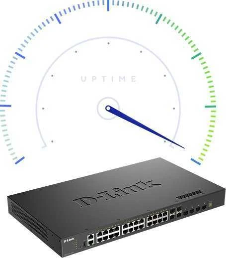 Šakotuvas D-Link DXS-3410-32XY/E 3 lygio sudedami 10 gigabitų valdomi komutatoriai | D-Link