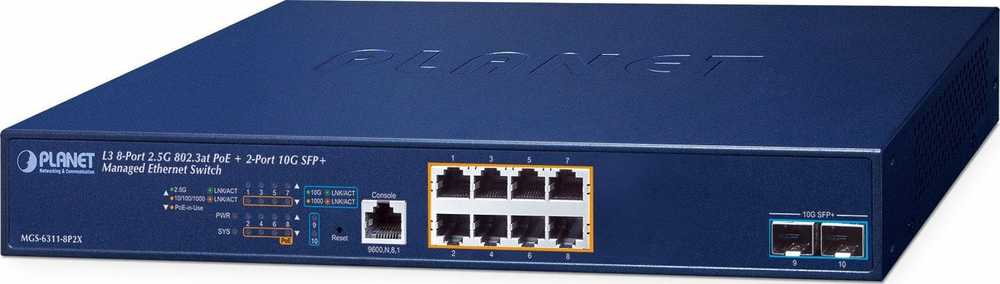 Šakotuvas Planet Switch D-Link MGS-6311-8P2X (MGS-6311-8P2X)