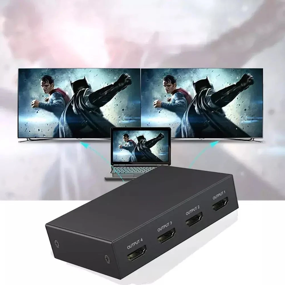 Gembird DSP-HDMI4K-4P-01 HDMI splitter, 4 jungtys