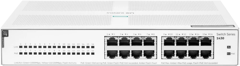 Šakotuvas Hewlett Packard (HP) Switch HPE Aruba Instant On 1430 16G