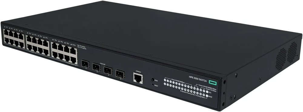 Šakotuvas Hewlett Packard (HP) Jungiklis HPE NW CW 2050 24G POE+ 4F (S6X72A)