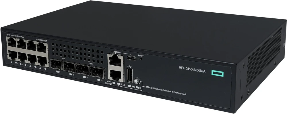 Šakotuvas Hewlett Packard (HP) Switch HPE NW CW 2150 8G 2F 2P (S6X56A)