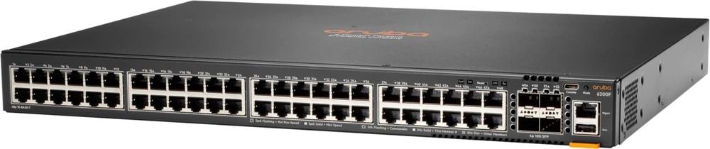 Šakotuvas Hewlett Packard (HP) Switch HPE Aruba Networking CX 6200F 48G 4SFP+ (JL726B)