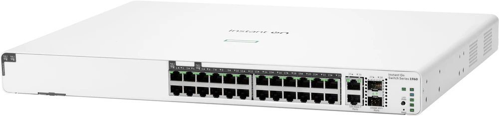 Šakotuvas Hewlett Packard (HP) HPE Aruba Instant On 1960 24G 20P (JL807A) komutatorius