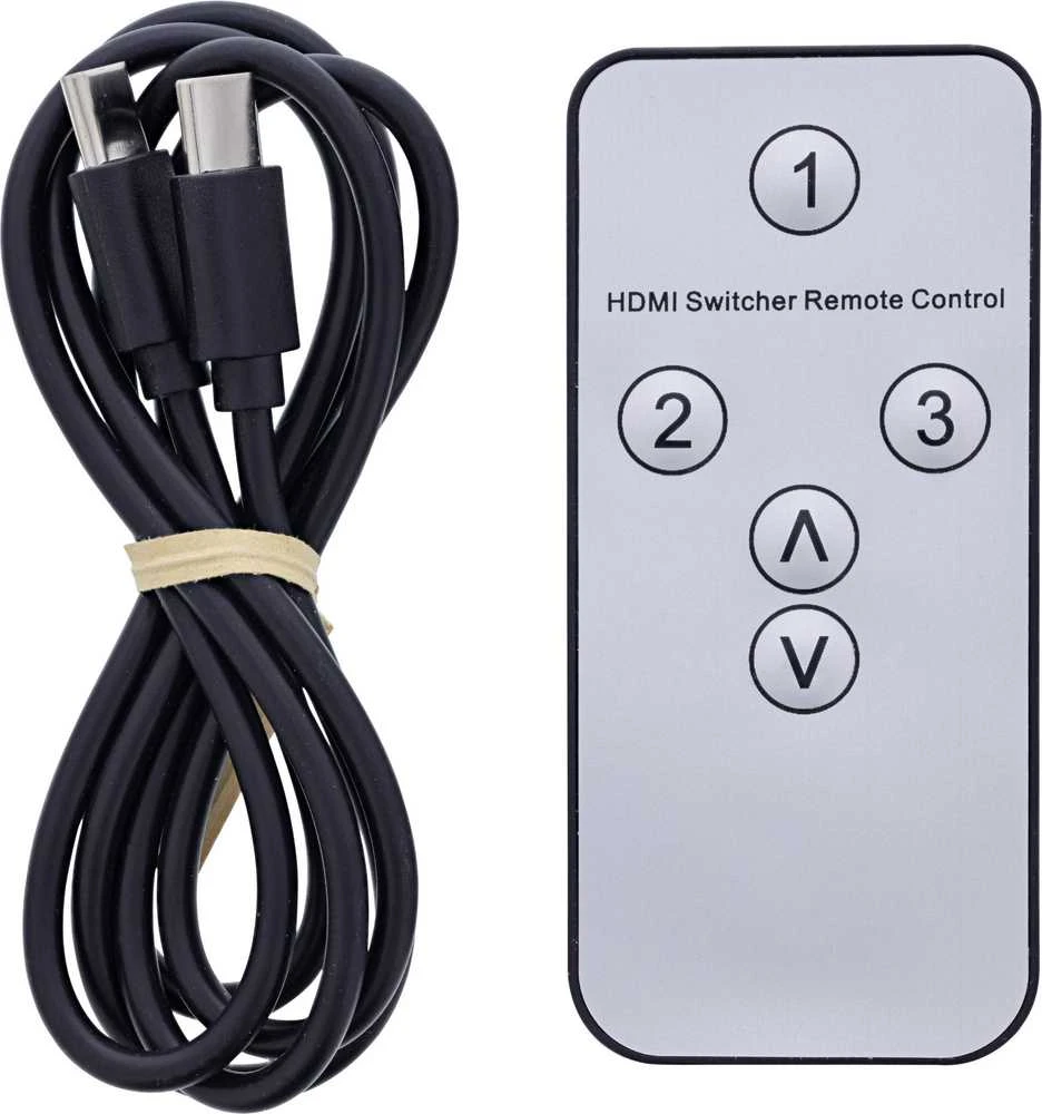 Šakotuvas InLine® HDMI perjungiklis, 3-jų įėjimų, 8K4K@60Hz, HDCP 2.3