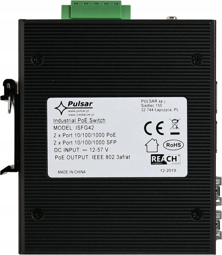 Pulsar ISFG42 ISFG42 pramoninis PoE komutatorius