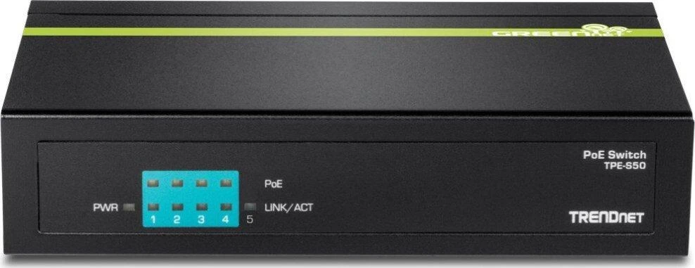 Šakotuvas TRENDnet Switch 6 Port 10/100 L2 PoE 31W Metall