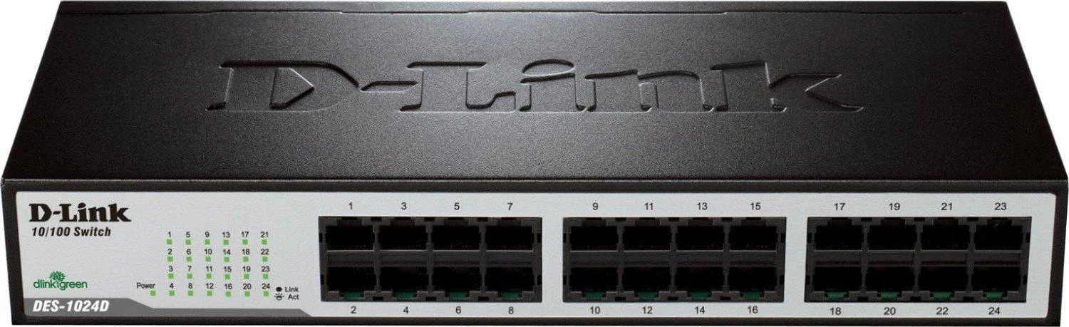 Šakotuvas Jungiklis D-Link DES-1024D/E (24x 10/100Mbps)