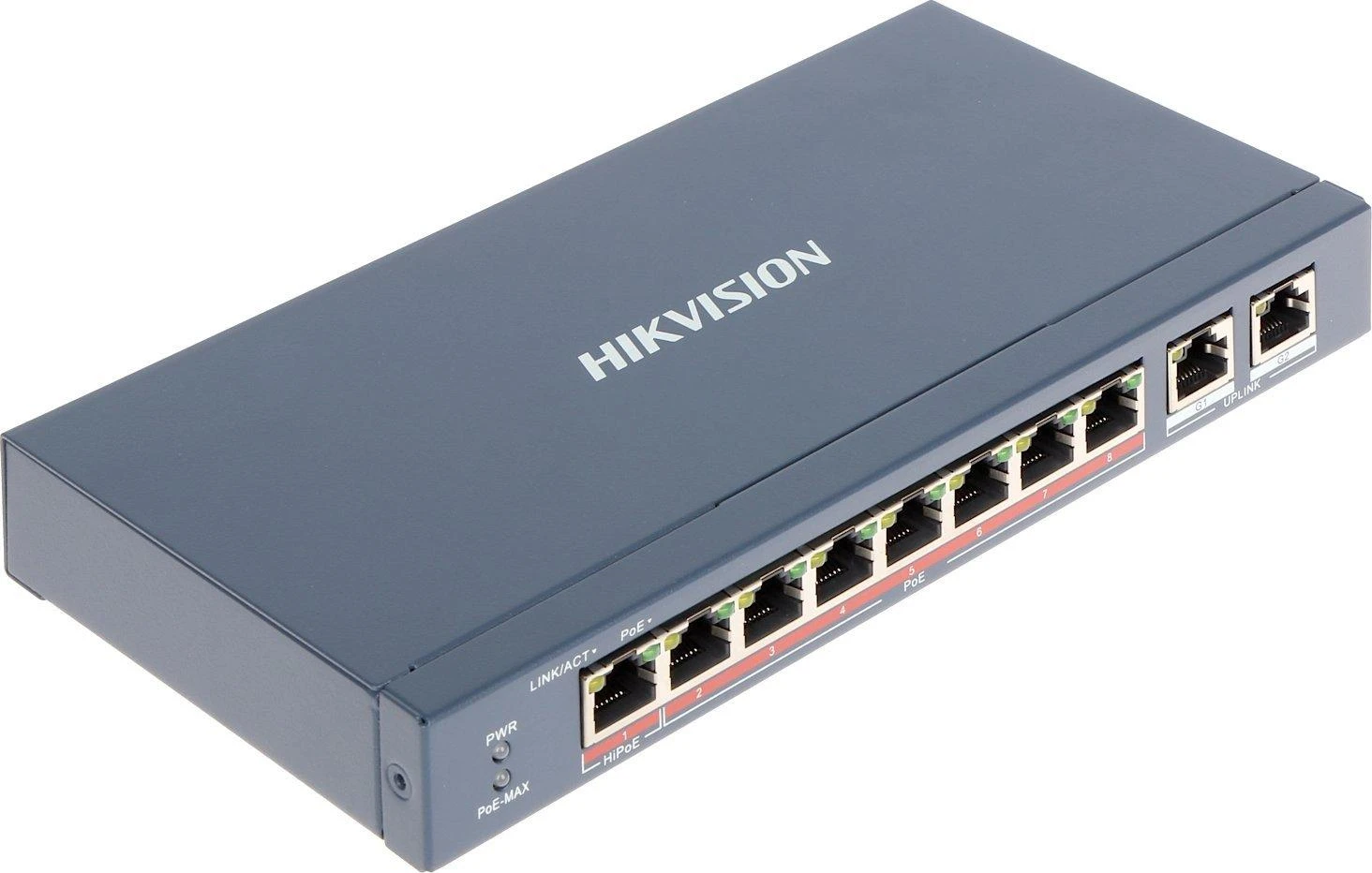 Šakotuvas SWITCH POE DS-3E0310HP-E 8 PRIEVADŲ Hikvision