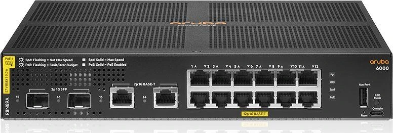 Šakotuvas Hewlett Packard (HP) ARUBA 6000 12G CL4 2SFP 139W jungiklis R8N89A
