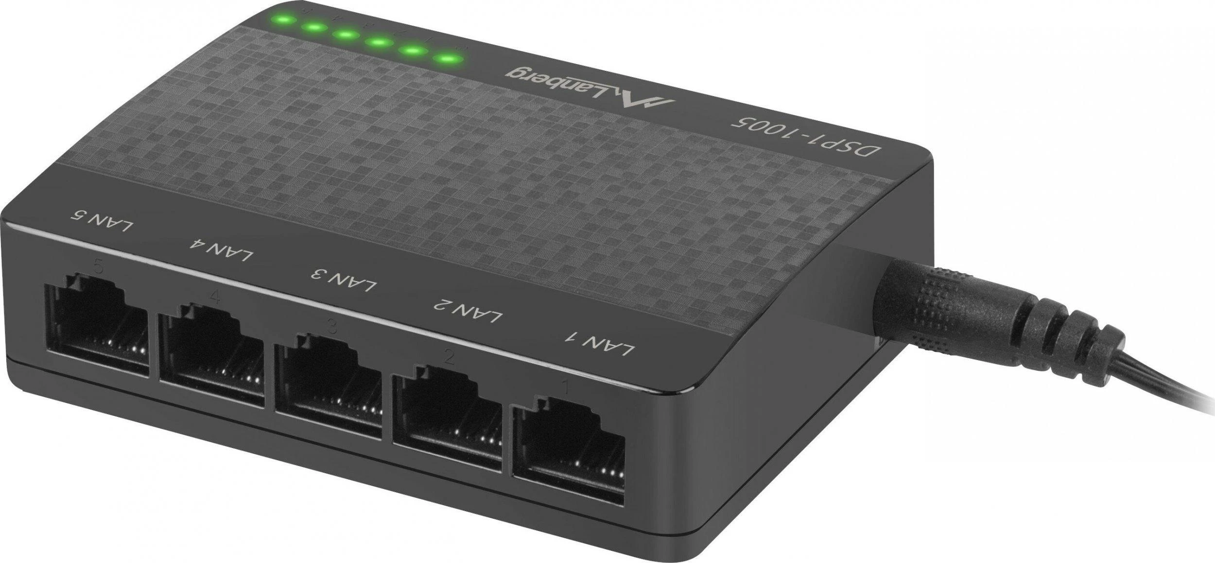 Šakotuvas LANBERG DSP1-1005 Switch DSP1-1005 5-Port 1GB/S Desktop