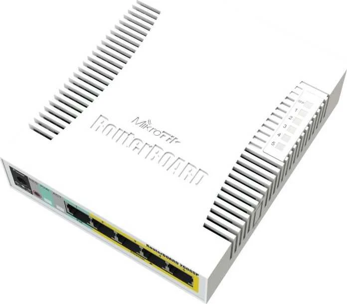 Šakotuvas MikroTik RouterBoard Switch RB260GSP (CSS106-1G-4P-1S)
