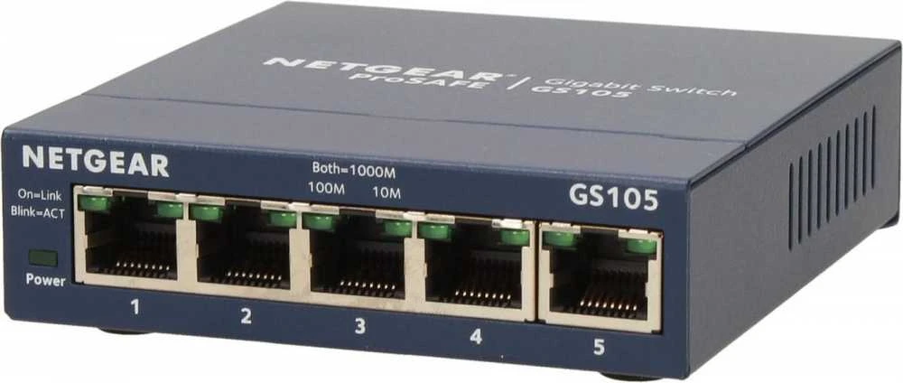 Šakotuvas Netatmo Netgear Switch GS105GE Nevaldomas, Stalinis kompiuteris, 1 Gbps (RJ-45) jungtys kiekis 5, Maitinimo tipas Išorinis