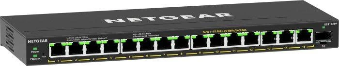 Šakotuvas Jungiklis NETGEAR GS316EPP-100PES