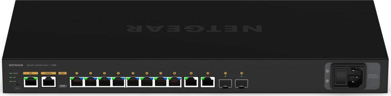 Šakotuvas Switch NETGEAR M4250-10G2XF-PoE+ (GSM4212PX-100EUS)