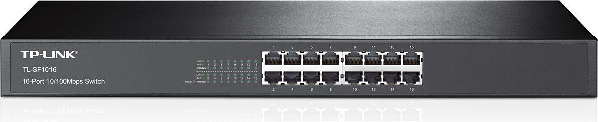Šakotuvas Tp-Link Tl-Sf1016 Switch 16 Porte Rj45, Fast Ethernet 10 / 100 Mbps, Nero
