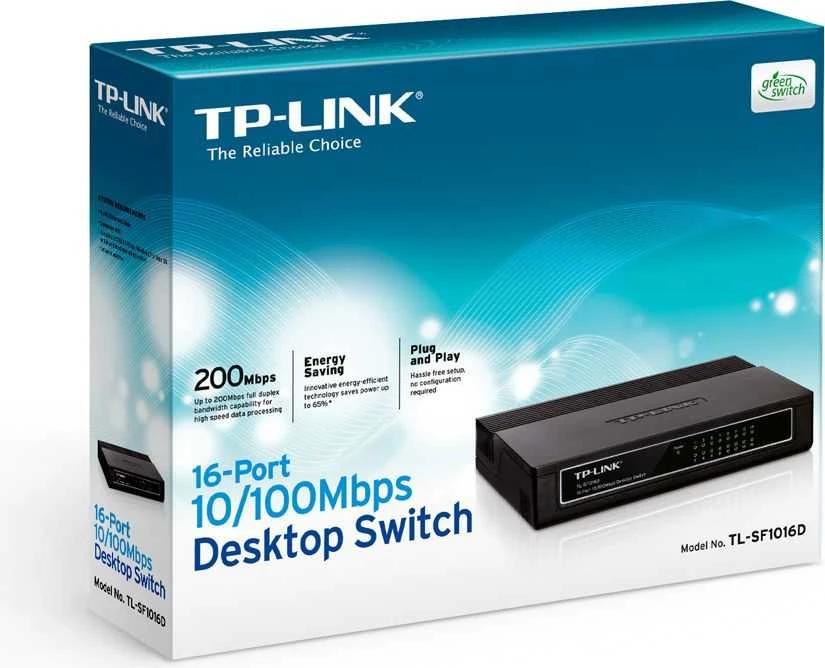 Šakotuvas SWITCH TL-SF1016D 16 PRIEVADŲ TP-LINK