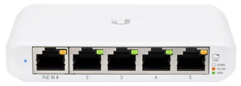 Šakotuvas Ubiquiti USW-Flex vidaus/lauko 5Port Poe Gigabit jungiklis | Ubiquiti