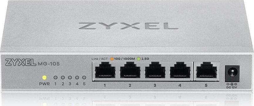 Šakotuvas TP-Link ZYXEL MG-105 5 PORTS DESKTOP 2,5G MULTIGIG UNMANAGED DESKTOP SWITCH