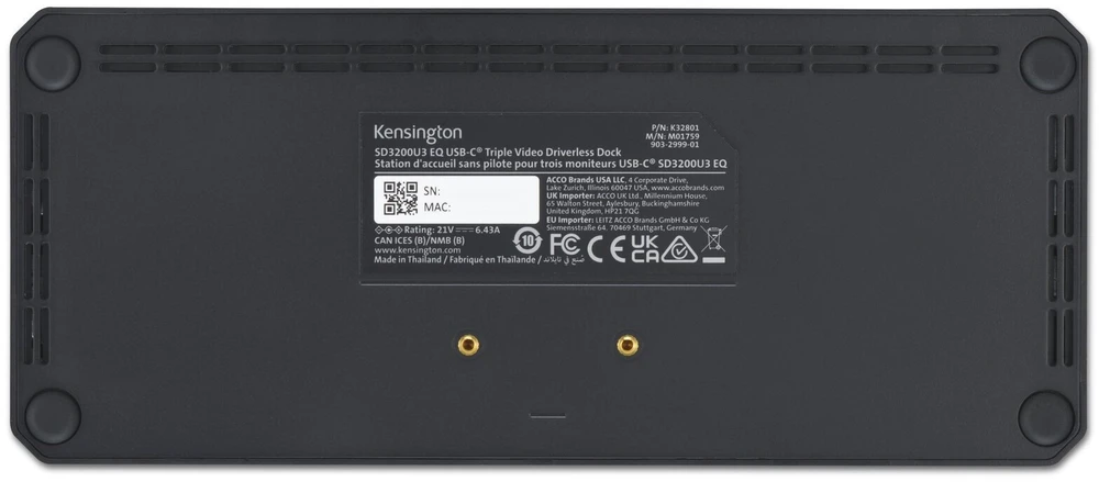 Stacja/replikator Kensington SD4843P EQ USB-C (K32803EU)