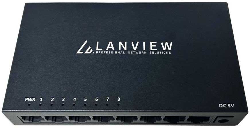 Šakotuvas Switch Lanview LVN-DESK-8PORT-1G bez kategorii