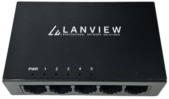 Šakotuvas Switch Lanview Unmanaged 5 port (Unmanaged 5 port Switch)