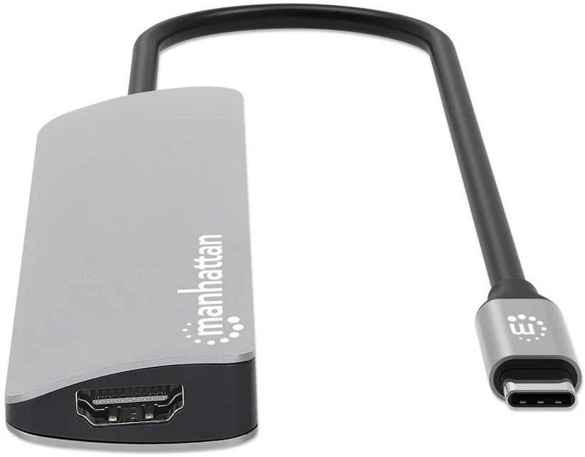 Manhattan USB-C į HDMI adapteris su trumpu kabeliu