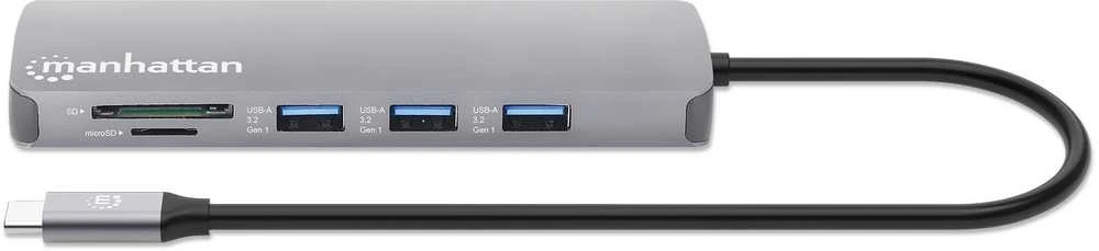 Manhattan Station/Replicator Manhattan 190459 doko stotelė Laidinis USB 3.2 Gen 1 (3.1 Gen 1) Type-C Ball