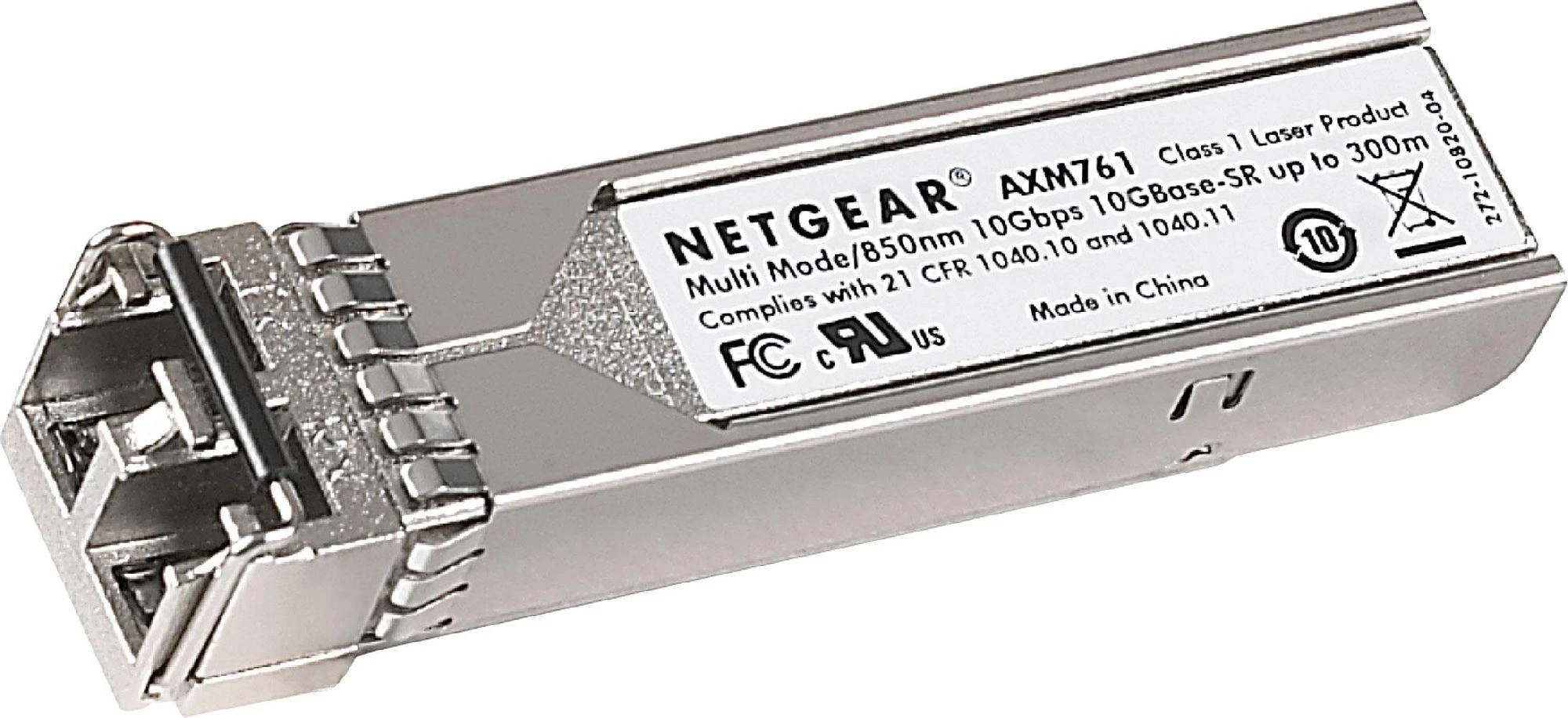 Šakotuvas Netgear AXM761-10000S SFP+, kelių režimų šviesolaidis, dvigubas LC, 10/100/1000/10000 Mbit/s, maksimalus perdavimo atstumas 550 m