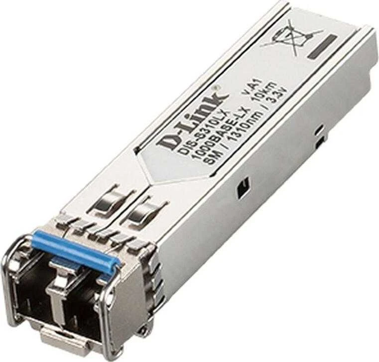 Šakotuvas D-Link | Vieno režimo siųstuvas-imtuvas | DIS-S310LX | 9/125 SMF (vieno režimo šviesolaidis) | Dvipusis LC jungtis | 1250 Mbit/s | Bangos ilgis 1310 nm | Maksimalus perdavimo atstumas 10000 m