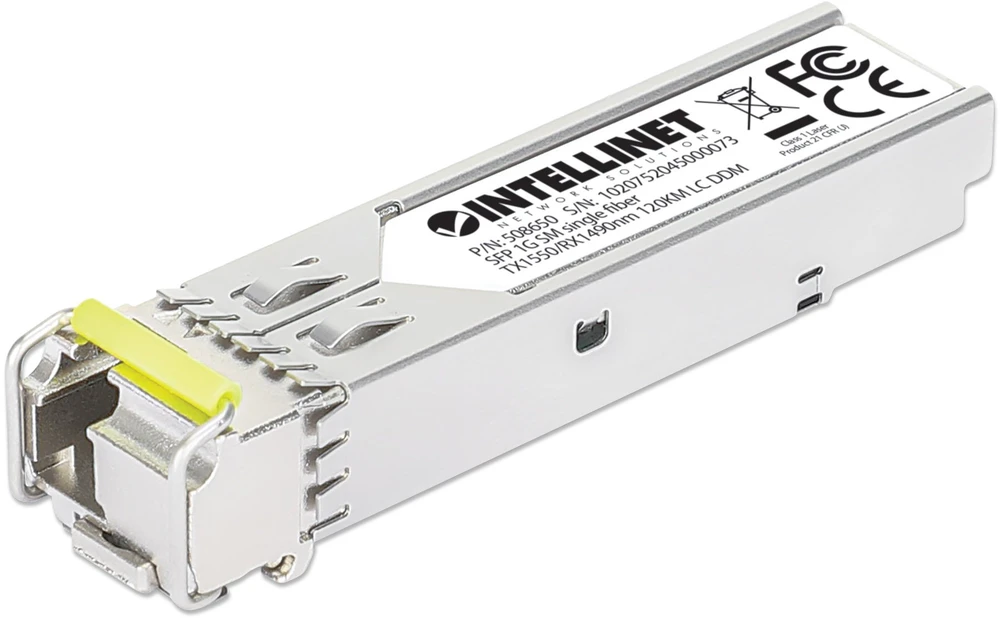 Šakotuvas ITL Intellinet 508650 tinklo siųstuvų-imtuvų modulis Optinis pluoštas 1000 Mbit/ai mini-GBIC/SFP
