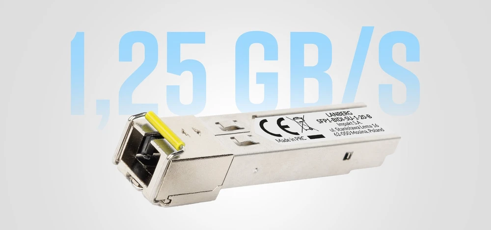 Šakotuvas Lanberg Modulis światłowodowy sfp bidi do 20km 1gb/s 1550nm/1310nm gigabit sc/upc b