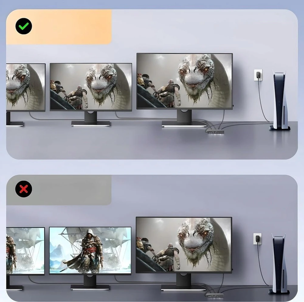 SKILTUVAS HDMI-SP-1/3-2.1 PAWONIK