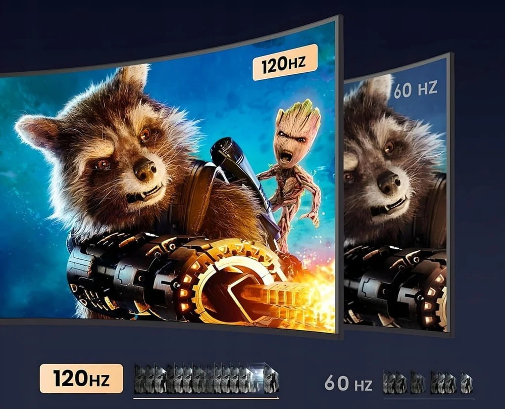 Pawonik skirstytuvas HDMI 2.1 1x4 jungtis ULTRAHD HDCP 2.3 8K60HZ 4K 120HZ - 4 vieno dydžio televizoriai