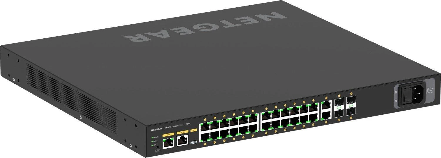 Šakotuvas Switch NETGEAR M4250-26G4XF-PoE+ (GSM4230PX-100EUS)