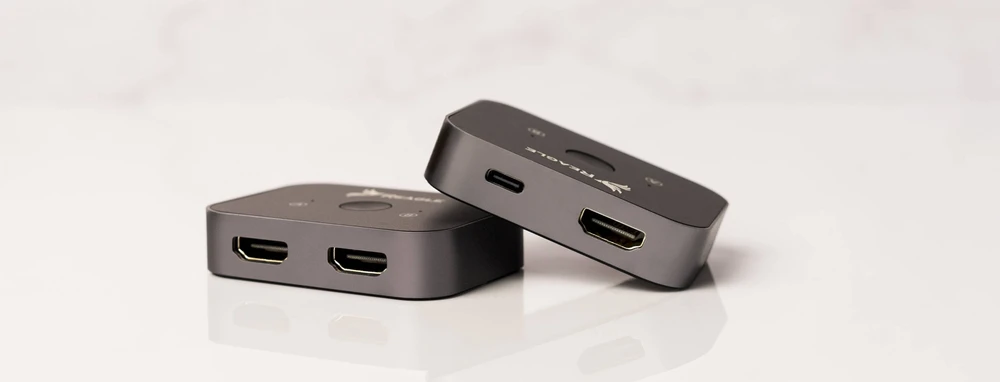 Šakotuvas Reagle Reagle SWITCH HDMI 2.1 2x1 SPLITTER 1x2 Skirstytuvas 4k 144hz
