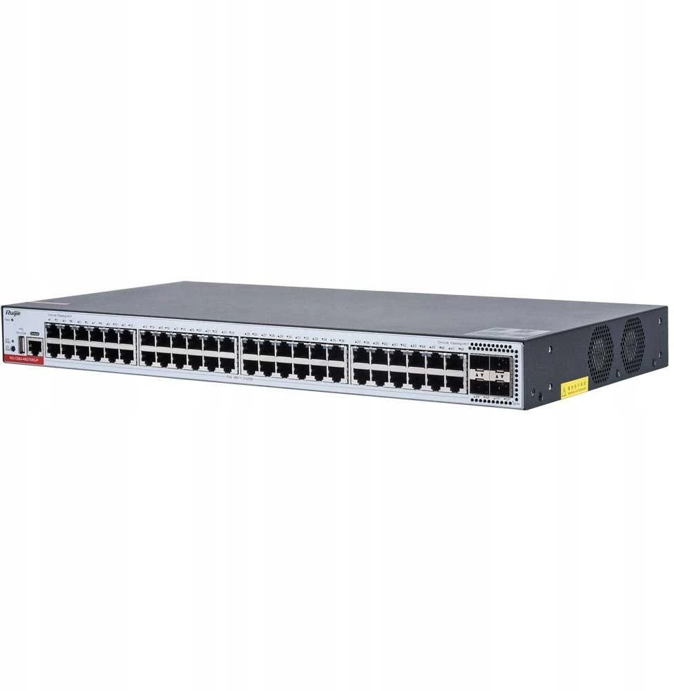 Šakotuvas „Reyee Ruijie“ komutatorius RG-CS83-48GT4XS-P | Valdomas komutatorius, 52 prievadai, 48xGE, 48xPoE+, 405W, 4x10GE SFP+, 1xkonsolė, L3, debesis